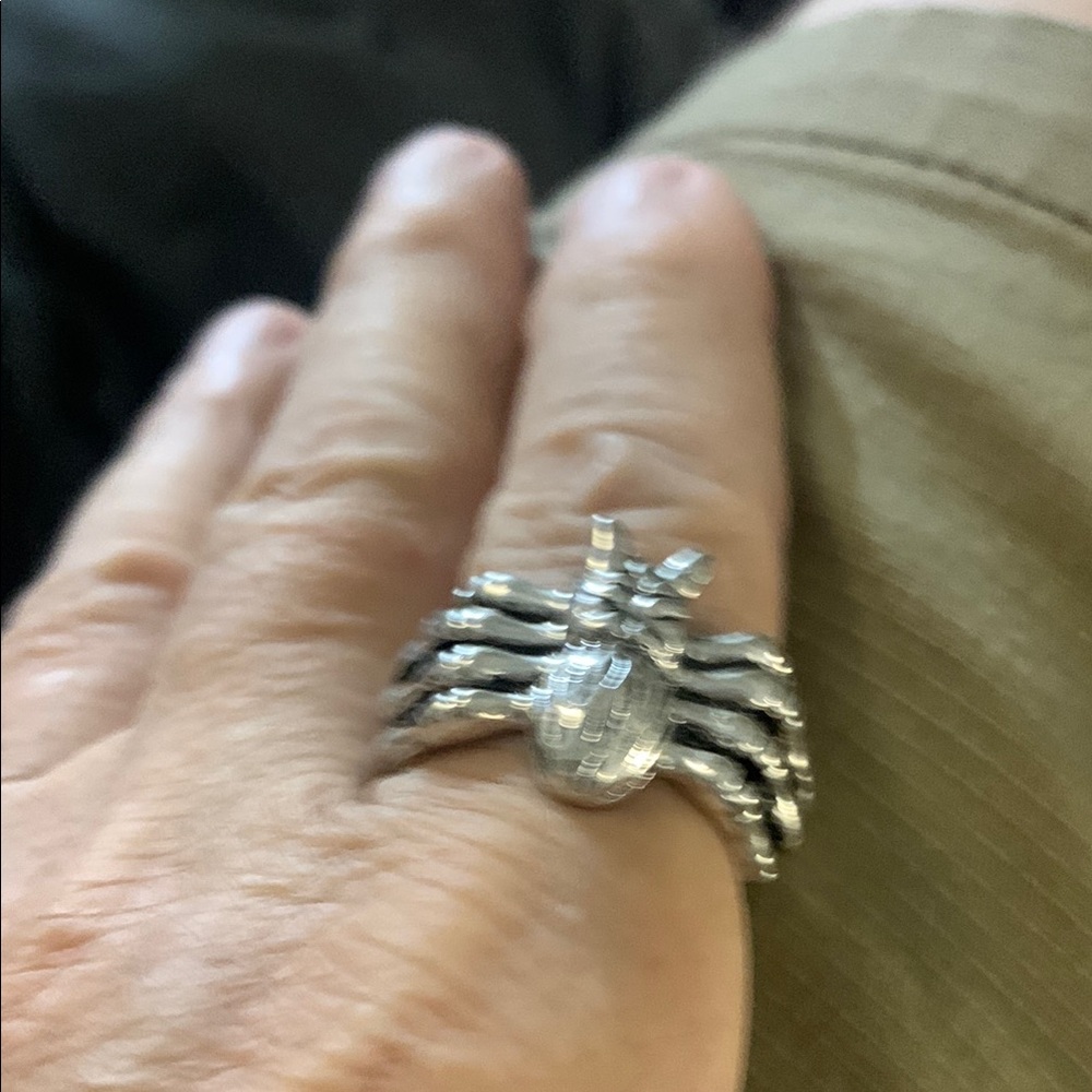Silver Spider Ring